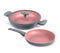 Refined Culinary Set: 6-Piece Cookware with Ceramic Nonstick Coating