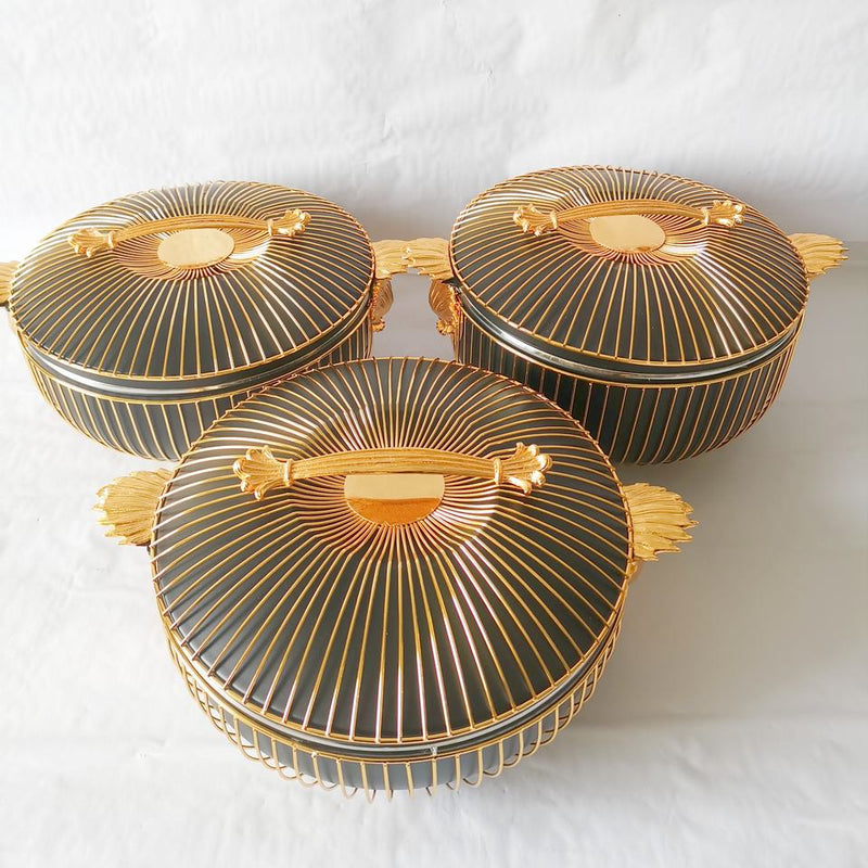 Parisian Rue du Faubourg Food Warmer Trio by PoshPots