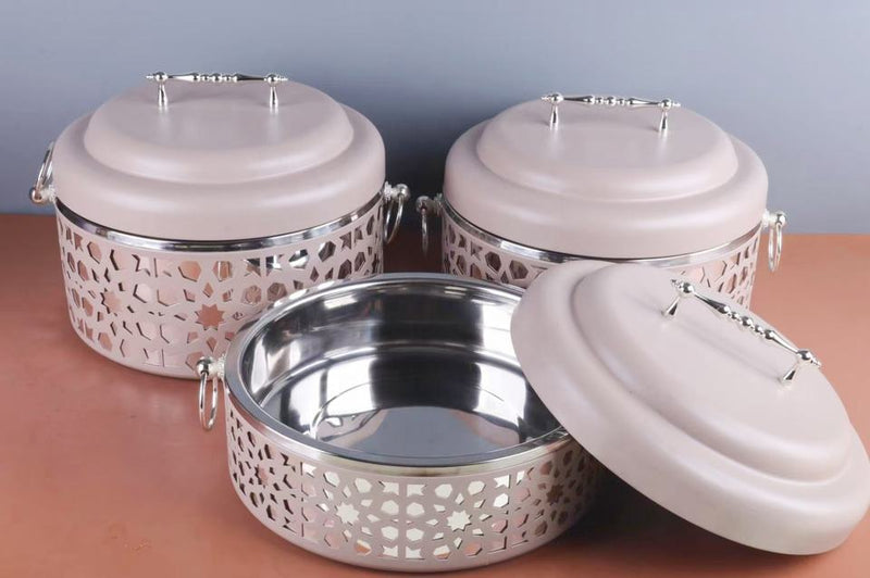 PoshPots Milanese Elegance Food Warmer Trio