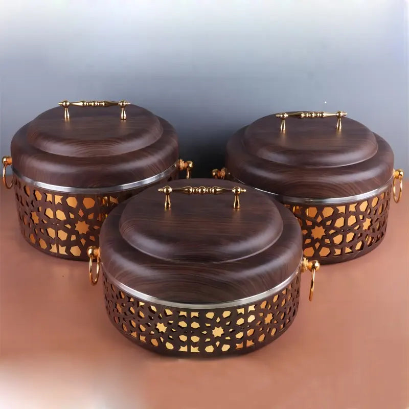 PoshPots Milanese Elegance Food Warmer Trio