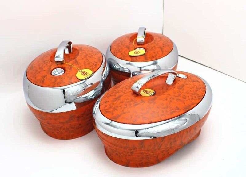 Istanbul Garnet Gala  Food Warmer Trio