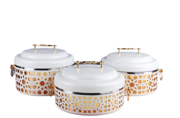 PoshPots Milanese Elegance Food Warmer Trio