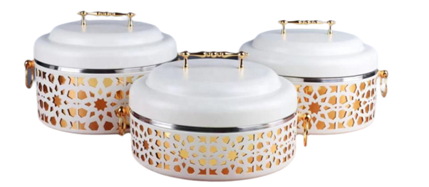 PoshPots Milanese Elegance Food Warmer Trio